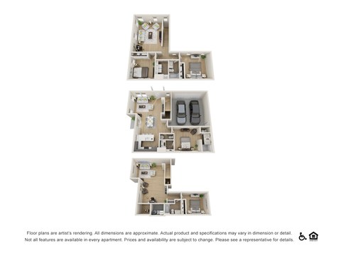 Floor plan for 4 beds, 3.5 baths, 2880 sqft